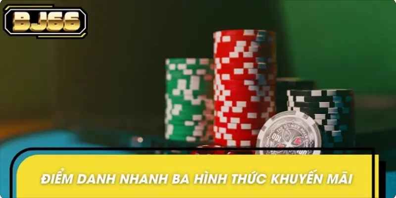 Điểm qua 3 hình thức khuyến mãi cuối tuần bj66 phổ biến 2025 Điểm qua 3 hình thức khuyến mãi cuối tuần phổ biến 2025