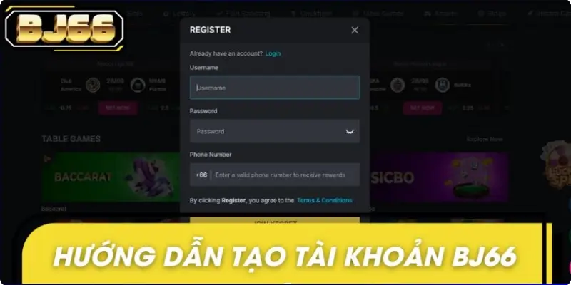 Hướng dẫn tạo tài khoản BJ66 từng bước một Hướng dẫn tạo tài khoản BJ66 từng bước một